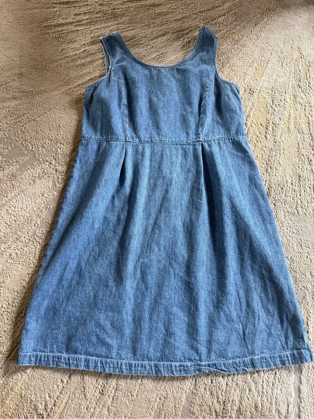 denim babydoll dress sleeveless Vintage | Dresses | Vintage Chambray Mini Back Zip Cotton Large Womens dresses Color:NUTMEG 2051 Collection:Eternelle Sky Blue Draped Maxi hoop Earrings